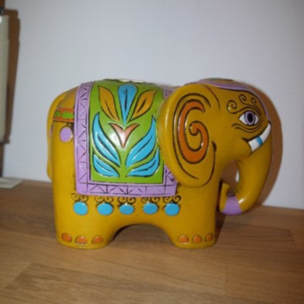 Pride Creation - Laurids Lönborg - Bank elephant - Mid Century - 1960 - Coin Bank - Paper Mache - RETRO