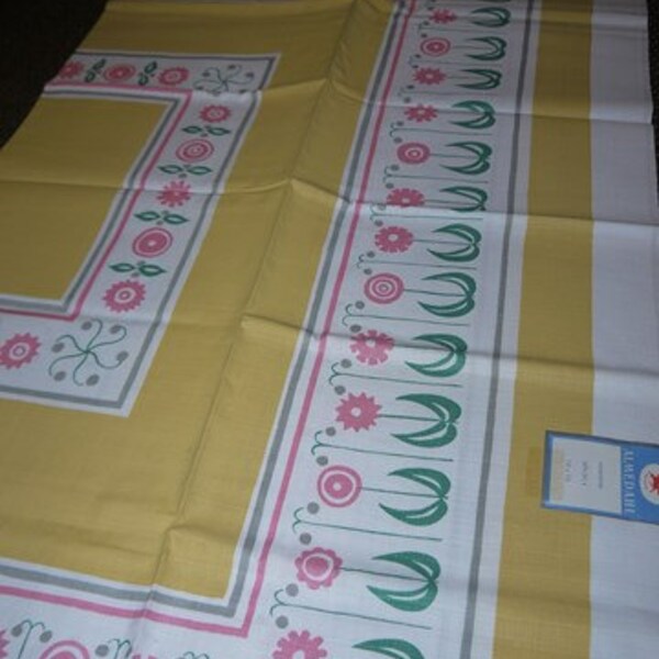 Almedahls Handprint - Suecia - Nuevo - Mantel - Retro - Flor - 60s