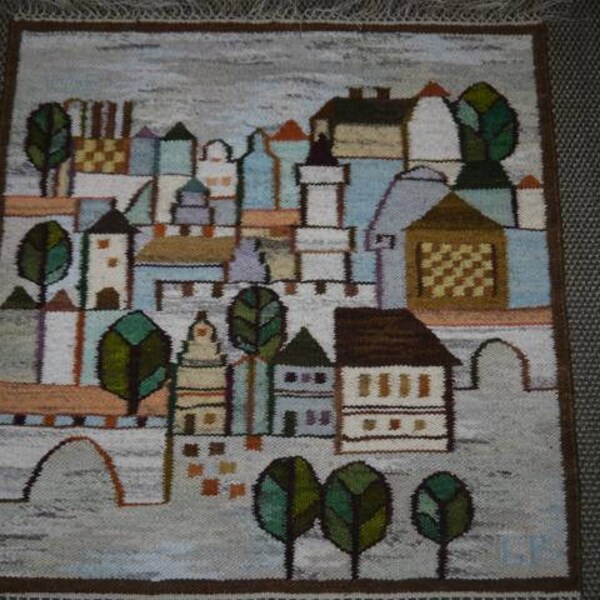Amazing Tapestry - Wall hanging - Wool Rug - Kelimi -Kilim - Gobelin - Pietr Grabowski -