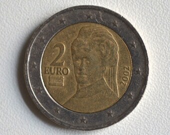 2 Euro coin / Austria 2002 / Bertha von Suttner