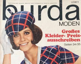 BURDA magazine Vintage burda magazine German Burda magazine Burda magazine with uncut patterns 6/1968