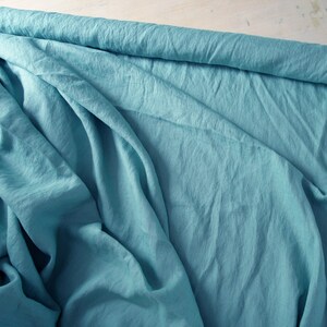 Tessuto di lino celeste / Lino leggero / Tessuto di lino ammorbidito / Tessuto Scandinavo / Tessuto di lino lavato / Lino OEKO-TEX®