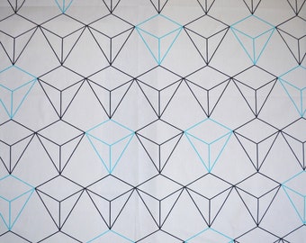 OEKO-TEX Scandinavian fabric / Canvas fabric by the yard / Upholstery fabric / Curtain fabric / Geometric fabric / Finlayson Sakkara