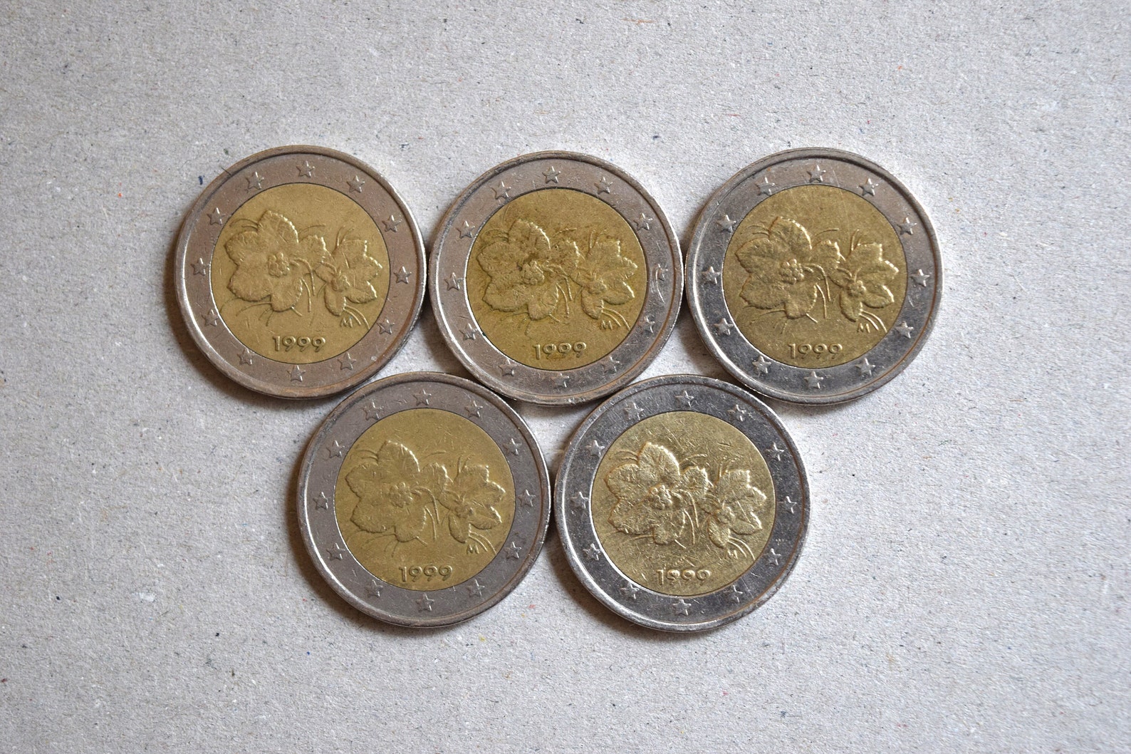 Rare pièce de 2 euros / Finlande 1999 / Pièce de fleur Etsy France