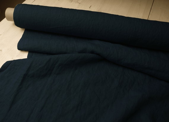 Washed Linen - Oeko-Tex® - Navy Washed Linen - Oeko-Tex® - Navy