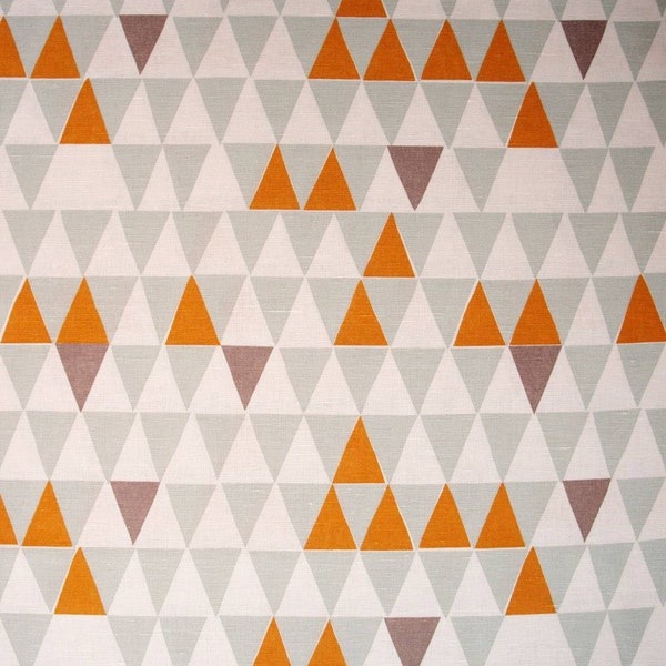 Spira Jaffa - Linen fabric - Scandinavian triangle fabric - Triangle fabric - Cotton linen fabric -Scandinavian Fabric - Scandinavian design