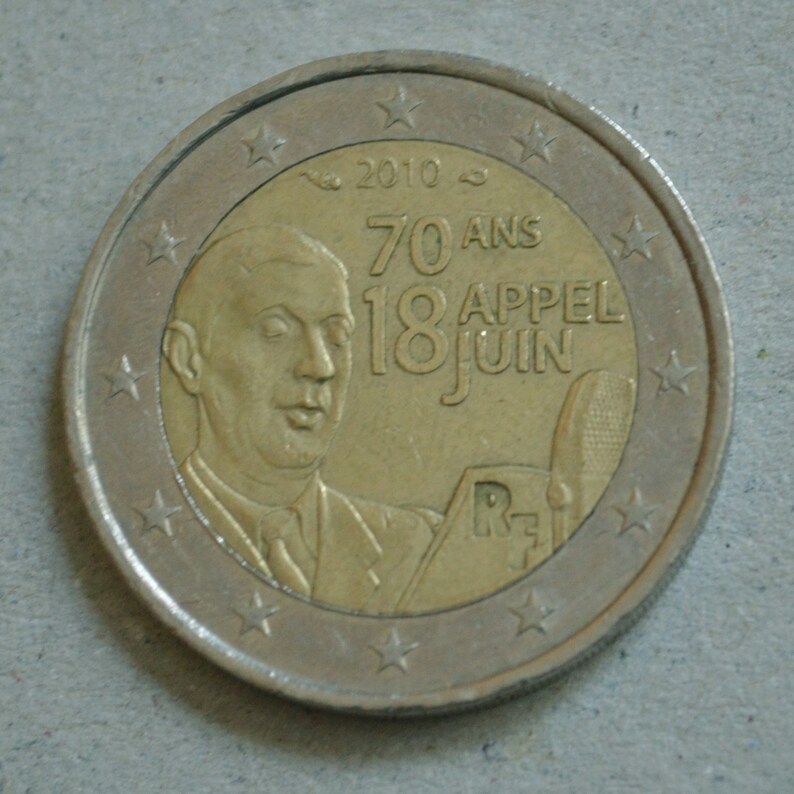 2 Euros 70 Ans Appel 18 Juin