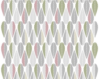 OEKO-TEX Scandinavian fabric / Canvas fabric by the yard / Upholstery fabric / Curtain fabric / Leaf fabric / Arvidssons Blader