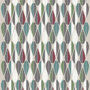 OEKO-TEX Scandinavian fabric / Canvas fabric by the yard / Upholstery fabric / Curtain fabric / Leaf fabric / Arvidssons Blader