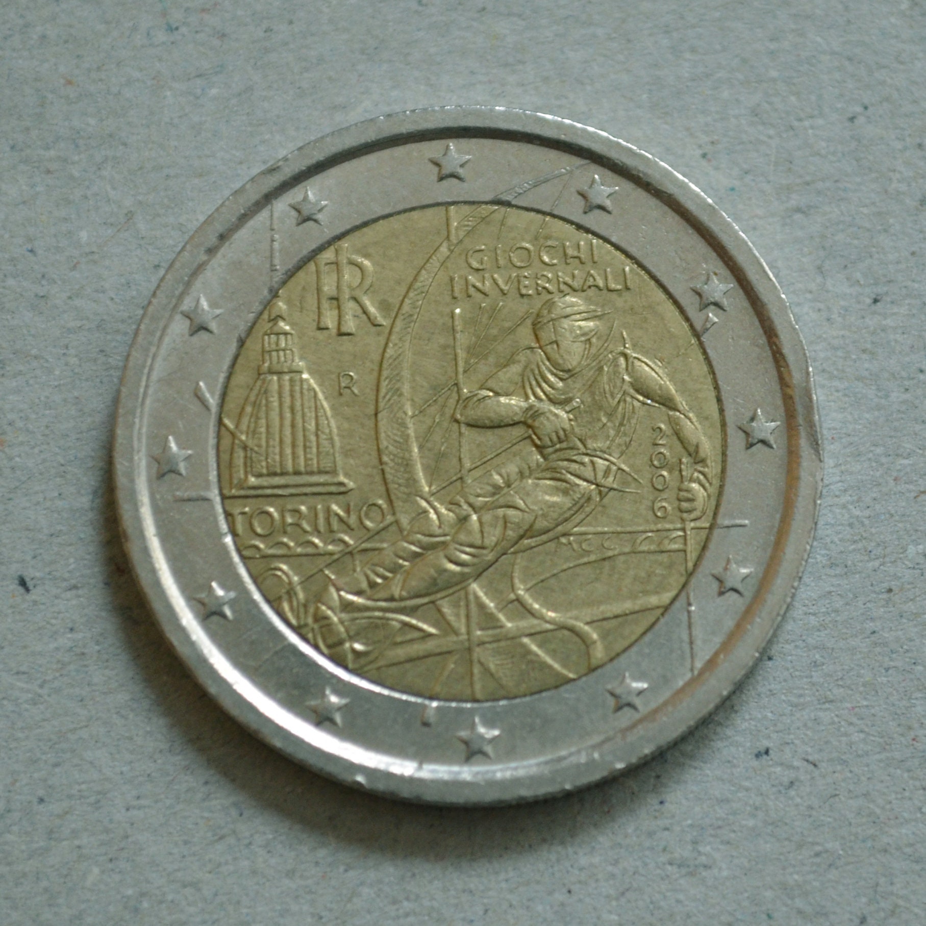 Monedas De 2 Euros Raras Moneda rara de 2 euros / Torino Juegos Olímpicos de Invierno | Etsy