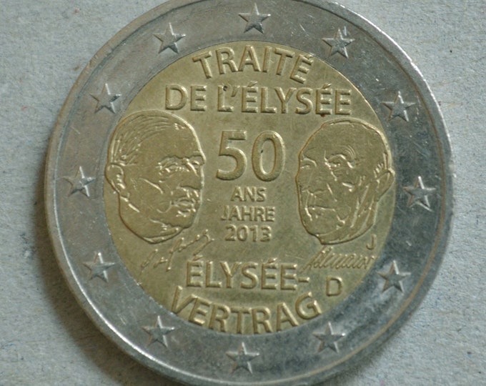 Zeldzame 2 euromunt / 2 Euro Herdenkingsmunt / Traite de Etsy België