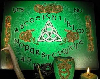 Celtic Dragon Spirit Board~Irish Ouija, Triquetra