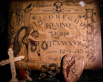 Memento Mori Victorian Mourning Ouija Board~Spirit Board