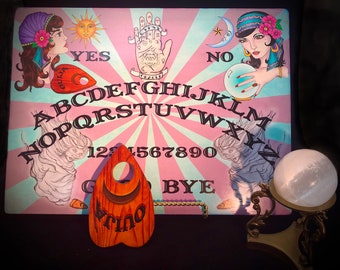 Gypsy Oracle Carnival Tattoo Ouija Board~PURPLE