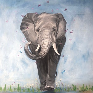 Happy Elephant, Fine Art Print