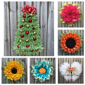 Facebook Group Tutorial Package, Christmas Tree Tutorial, Angel Wreath Tutorial, Marigold Tutorial, Apple Blossom Tutorial, Flower Trio