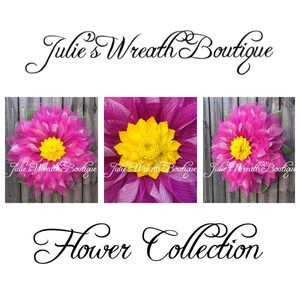 Wreath Tutorials, Flower Collection Tutorial, Video Tutorial, DIY Wreath Tutorial, Flower Wreath Tutorial, Julie's Wreath image 2