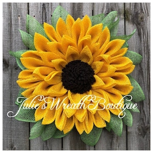 Flower Trio Tutorial, Wreath Tutorials, Julie's Wreath Boutique Tutorials, Sunflower Tutorial, DIY, Video Tutorial, Make Your Own image 5