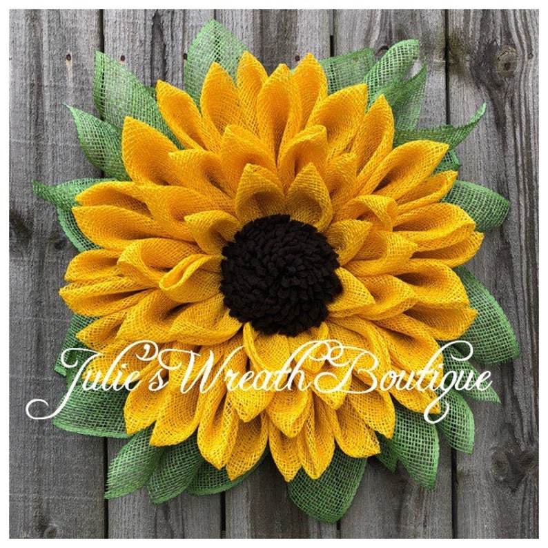 Flower Trio Tutorial, Wreath Tutorials, Julie's Wreath Boutique Tutorials, Sunflower Tutorial, DIY, Video Tutorial, Make Your Own image 5