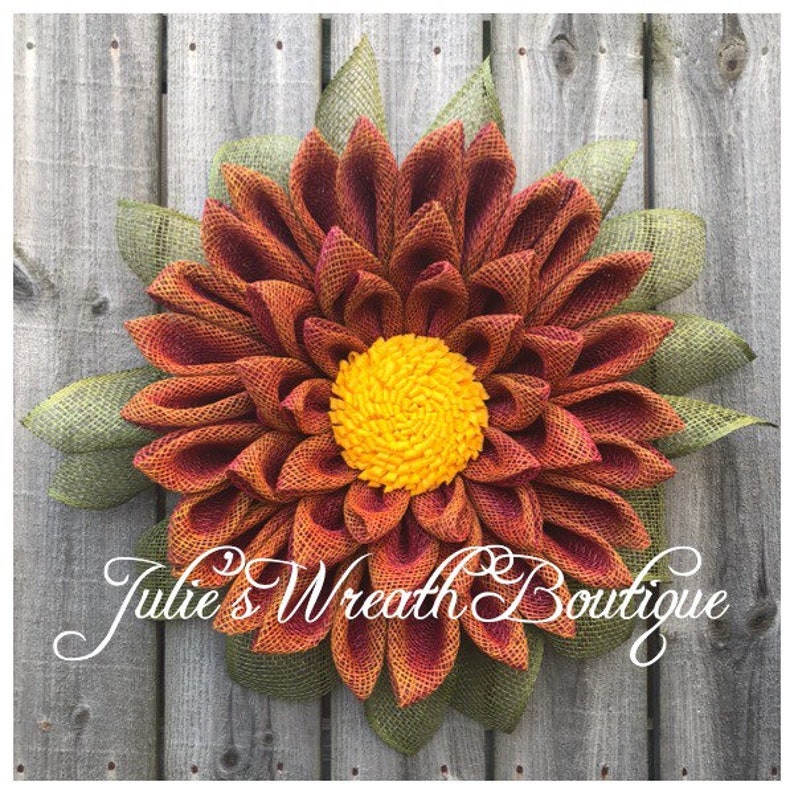 Flower Trio Tutorial, Wreath Tutorials, Julie's Wreath Boutique Tutorials, Sunflower Tutorial, DIY, Video Tutorial, Make Your Own image 10