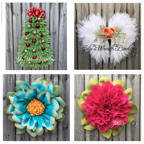 Video Tutorials, Apple Blossom Tutorial, Marigold Tutorial, Christmas Tree Tutorial, Angel Wreath Tutorial, Wreath Video Tutorials