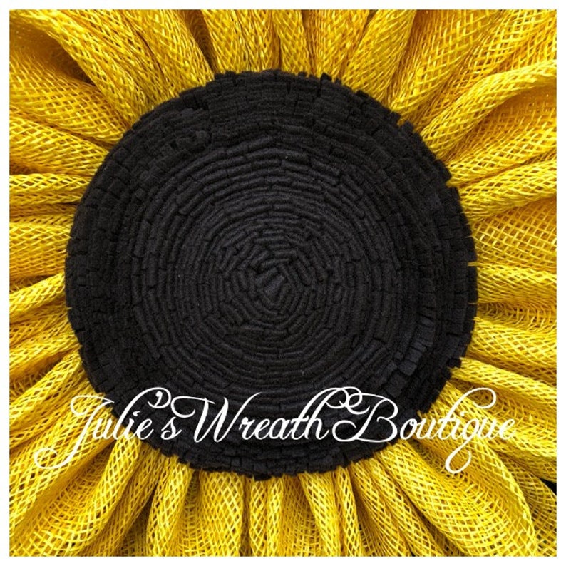 Flower Trio Tutorial, Wreath Tutorials, Julie's Wreath Boutique Tutorials, Sunflower Tutorial, DIY, Video Tutorial, Make Your Own image 3