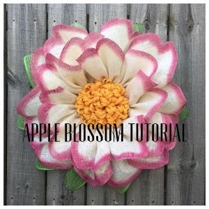Apple Blossom Wreath Tutorial, Wreath Tutorial, DIY Wreath, Julie's Wreath Boutique Tutoria, Tutorial, DIY image 1