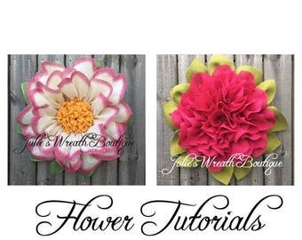Wreath Tutorials, Apple Blossom  Tutorial, Marigold Tutorial, DIY Tutorial,Video Tutorial, Digital Download