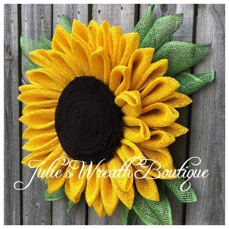 Flower Trio Tutorial, Wreath Tutorials, Julie's Wreath Boutique Tutorials, Sunflower Tutorial, DIY, Video Tutorial, Make Your Own image 4