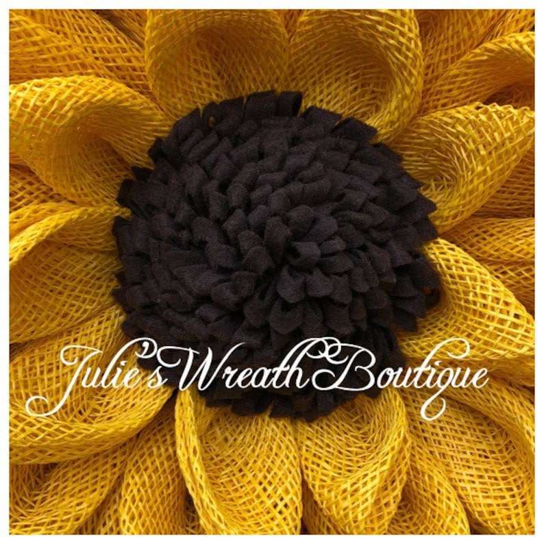 Flower Trio Tutorial, Wreath Tutorials, Julie's Wreath Boutique Tutorials, Sunflower Tutorial, DIY, Video Tutorial, Make Your Own image 7