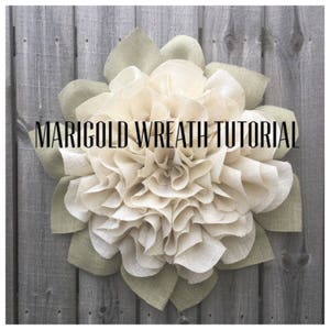 Marigold Wreath Tutorial, Marigold Wreath Video Tutorial, DIY Tutorial, Video Tutorial, Julies Wreath Boutique Tutorial, Wreath Tutorial image 1