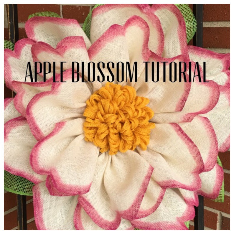 Apple Blossom Wreath Tutorial, Wreath Tutorial, DIY Wreath, Julie's Wreath Boutique Tutoria, Tutorial, DIY image 6