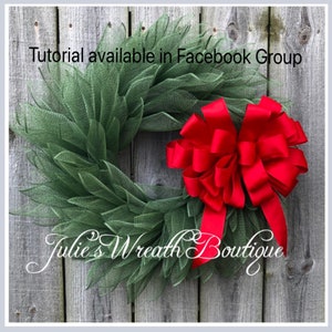 Christmas Tree Tutorial, Angel Wreath Tutorial, DIY, Christmas Wreath Tutorial, Video Tutorial, Make Your Own Wreath, Video Tutorial image 4