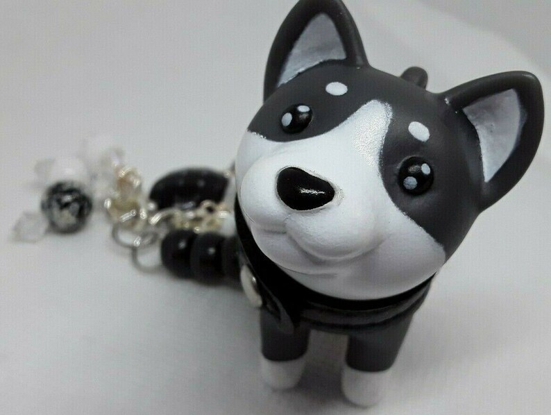 Dog Terrier Rear View Mirror Charm Puppy Dog Car Chim