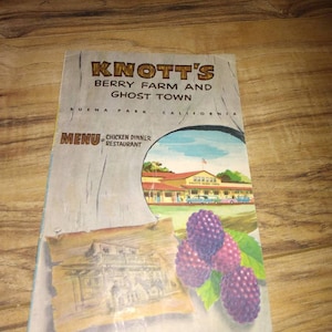 Vintage Knotts Berry Farm and Ghost Town brochure