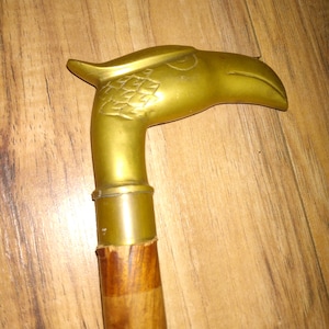 Eagle- Basswood Roughout Cane Topper