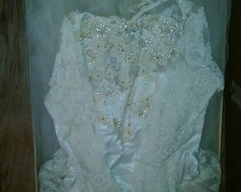 Vintage wedding dress in original box