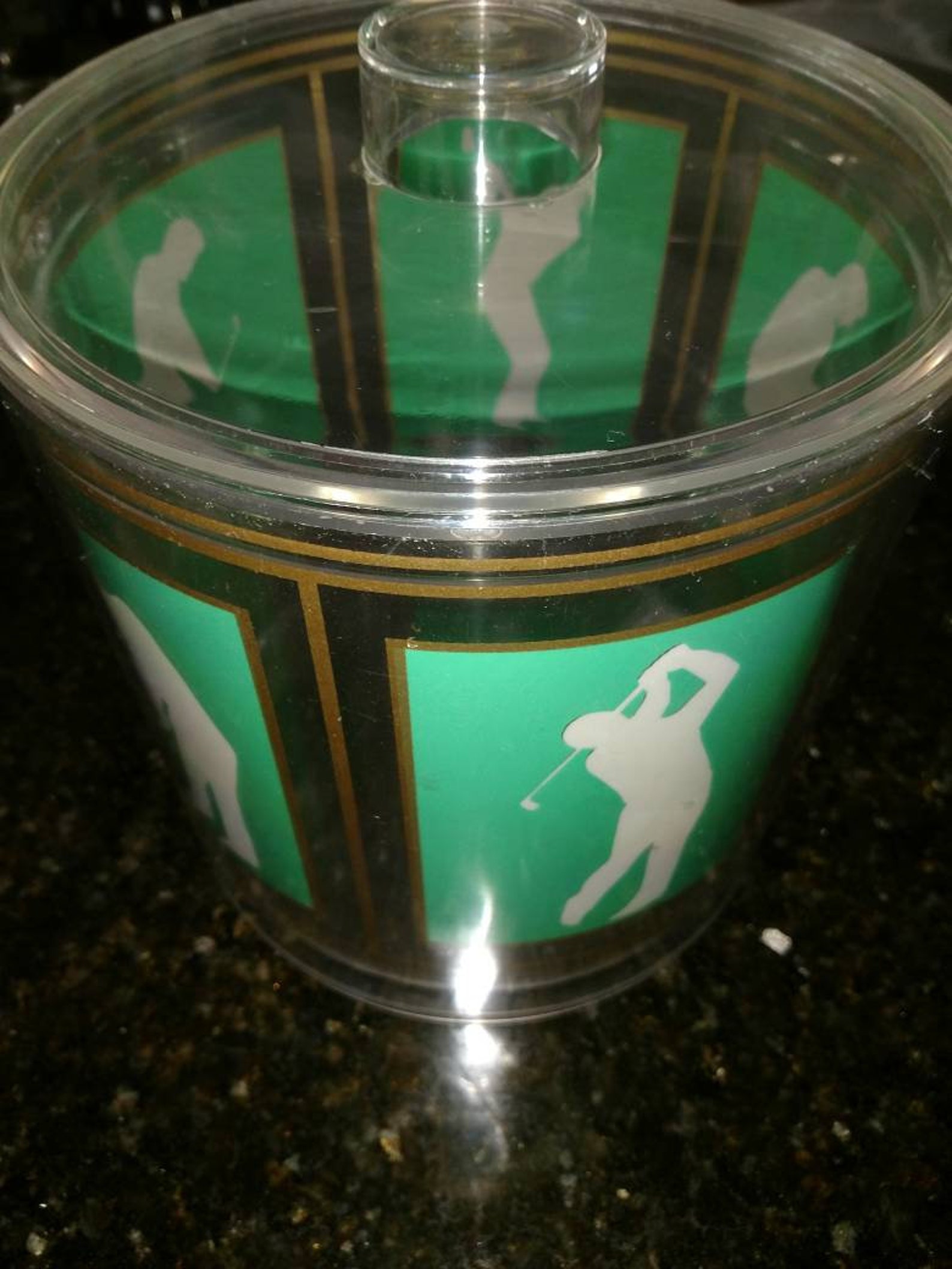 Vintage Golf Themed Ice Bucket Golf Swing Etsy