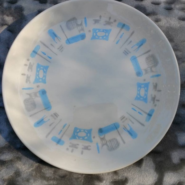 Vintage MCM Royal China Blue Heaven 6 inch plate pristine