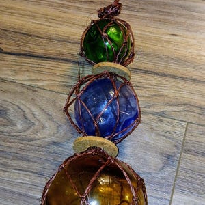 Vintage Fishnet ball floats
