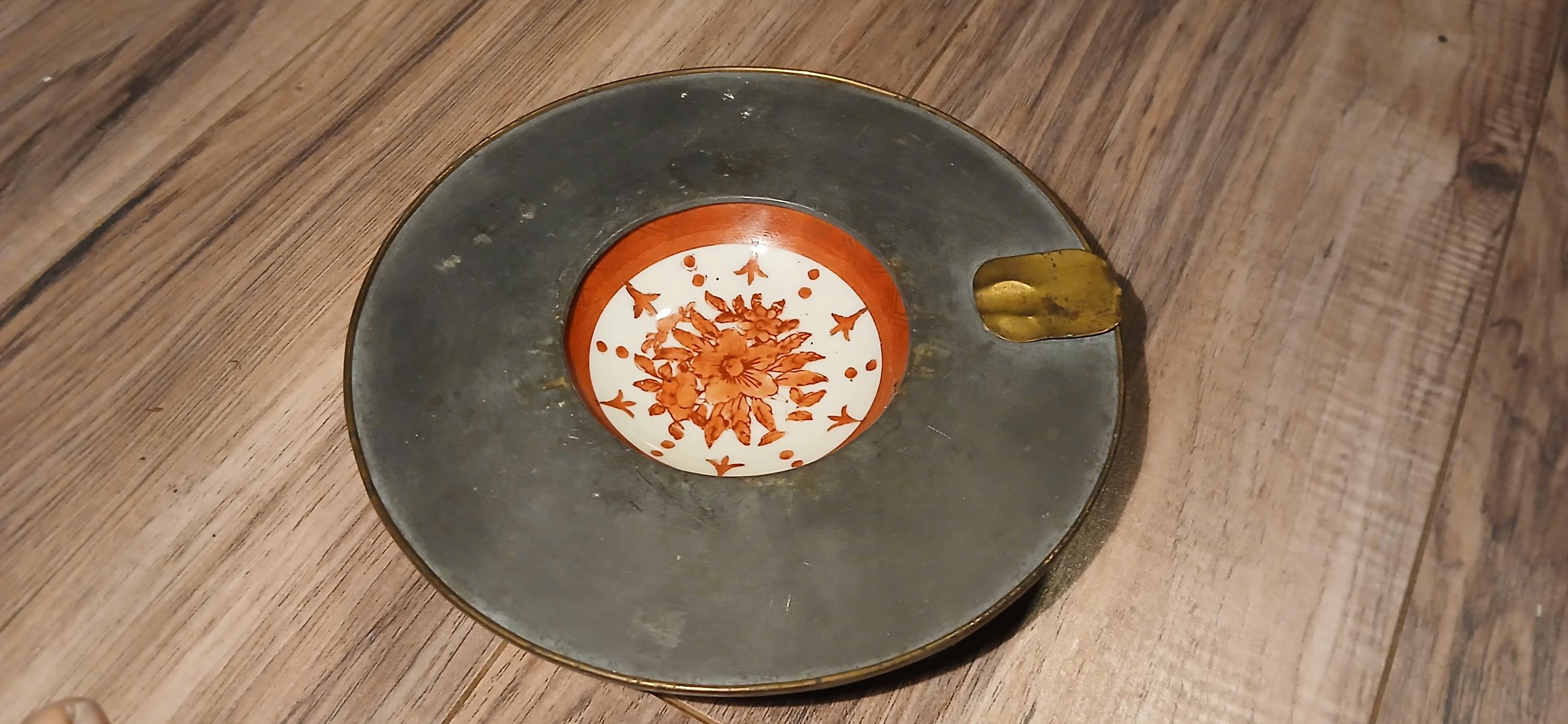 Japanese Porcelainware ACF Metal and Porcelain Ceramic Ashtray - Etsy