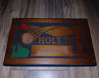 golf hole in one plaque