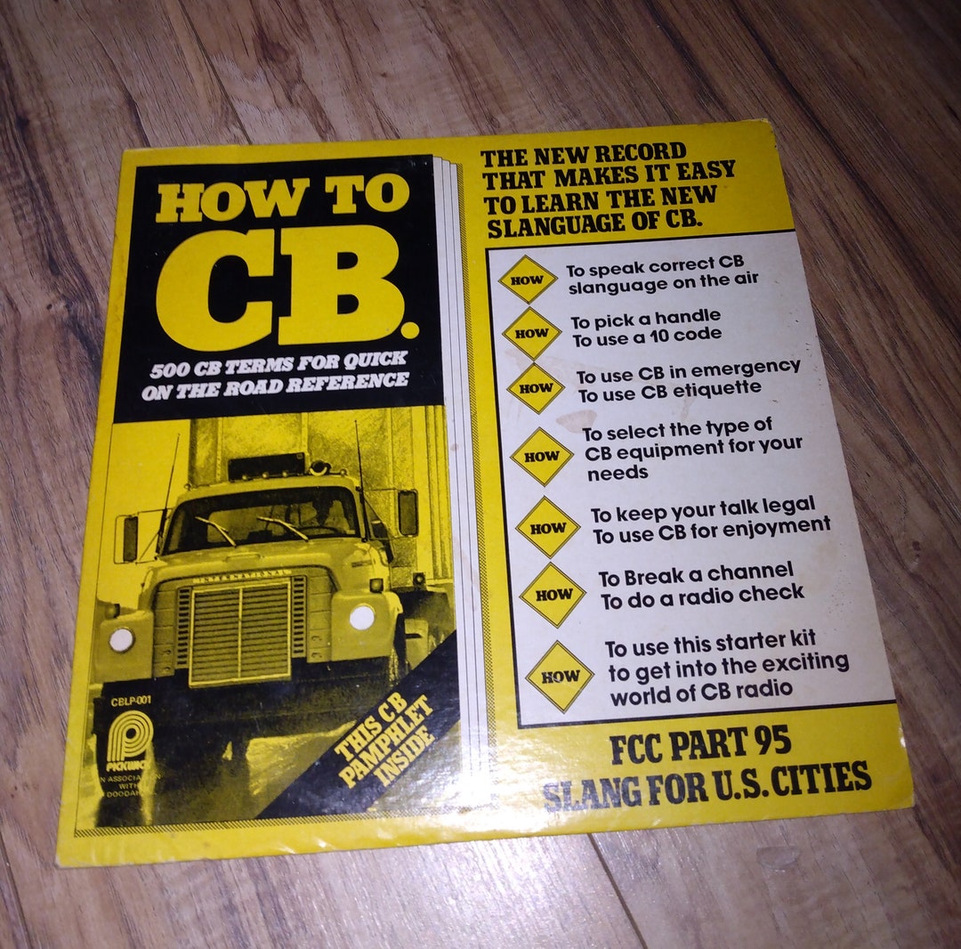 How to CB Vintage Lp Record Excellent Condition CB Language Etsy