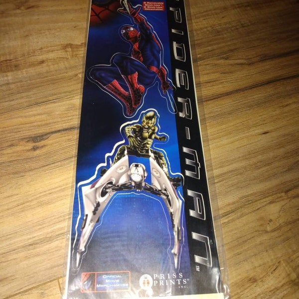 2002 Priss Prints Movie Stick-Ups Spiderman New unopened