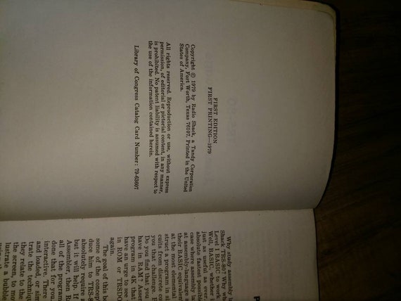 Tandyradio Shack Book Trs80 Assembly Language Radio Shack Tandy