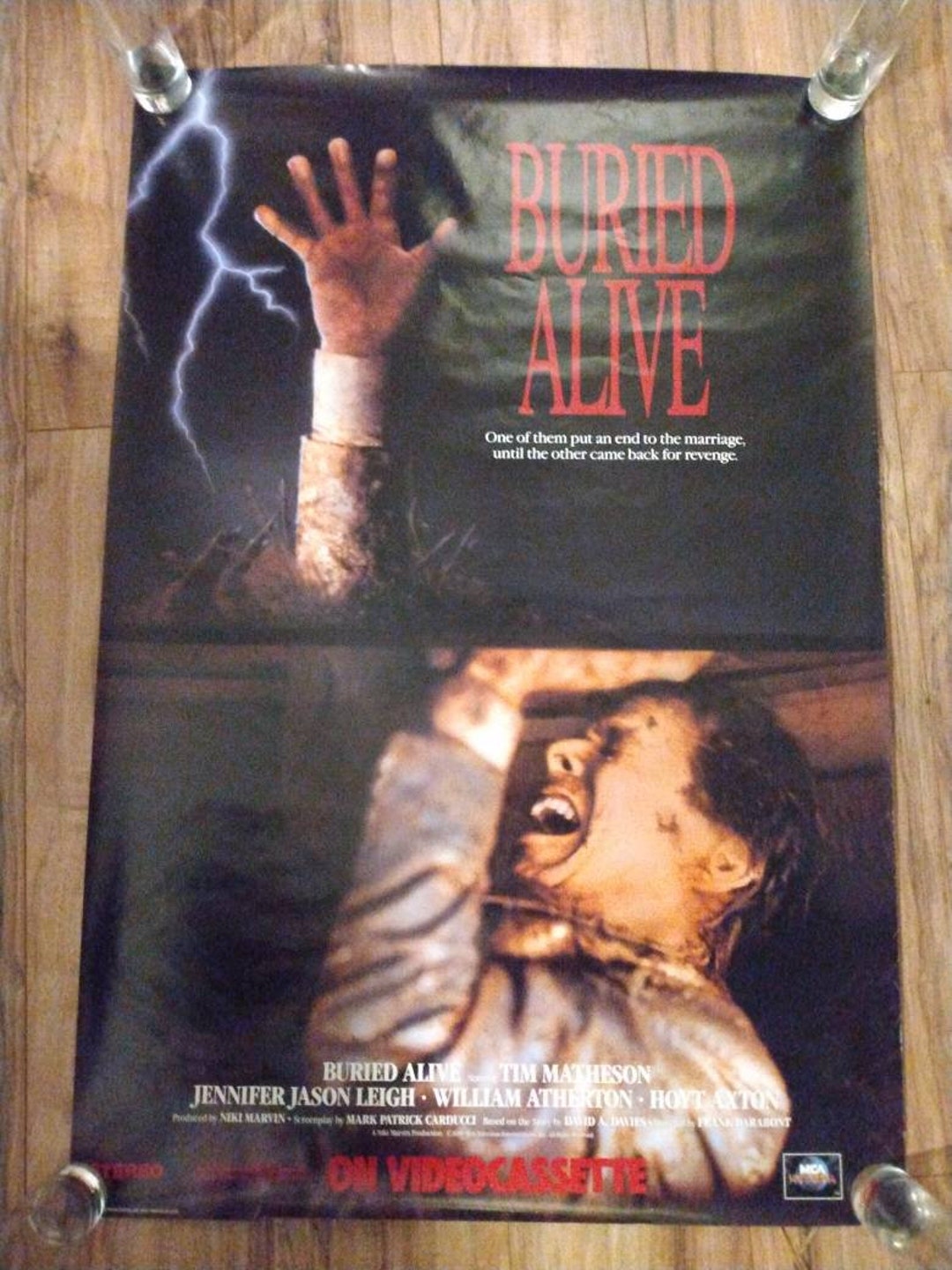 Buried alive movie poster etsy