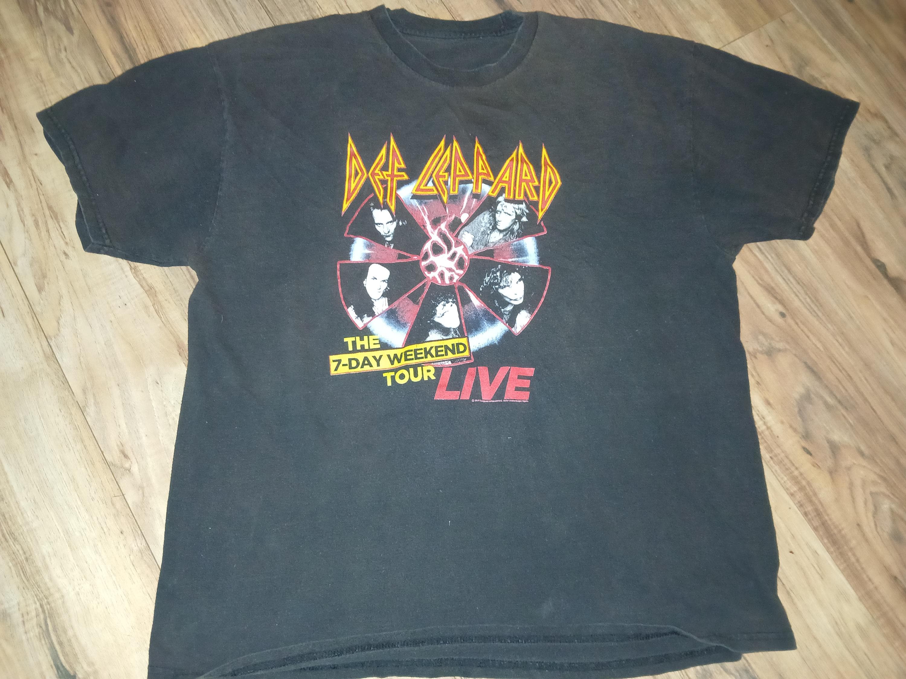 Def Leppard the Seven Day Weekend Tour Tshirt It