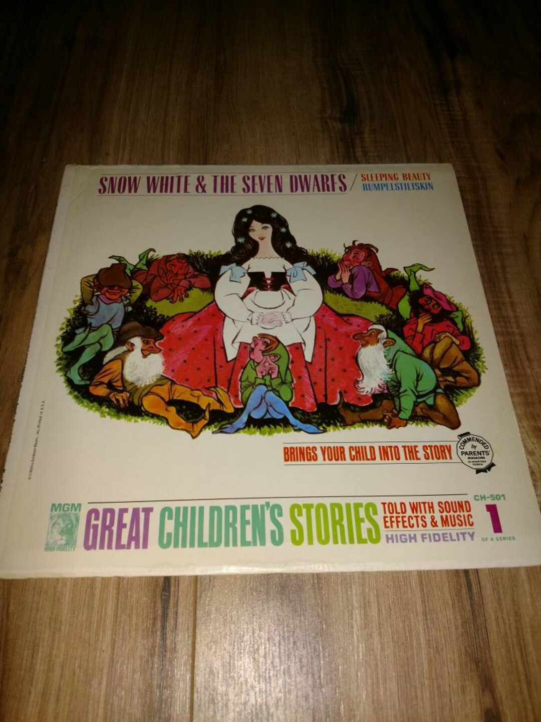 MGM Children's Series Snow White Sleeping Beauty Rumpelstiltskin Lp