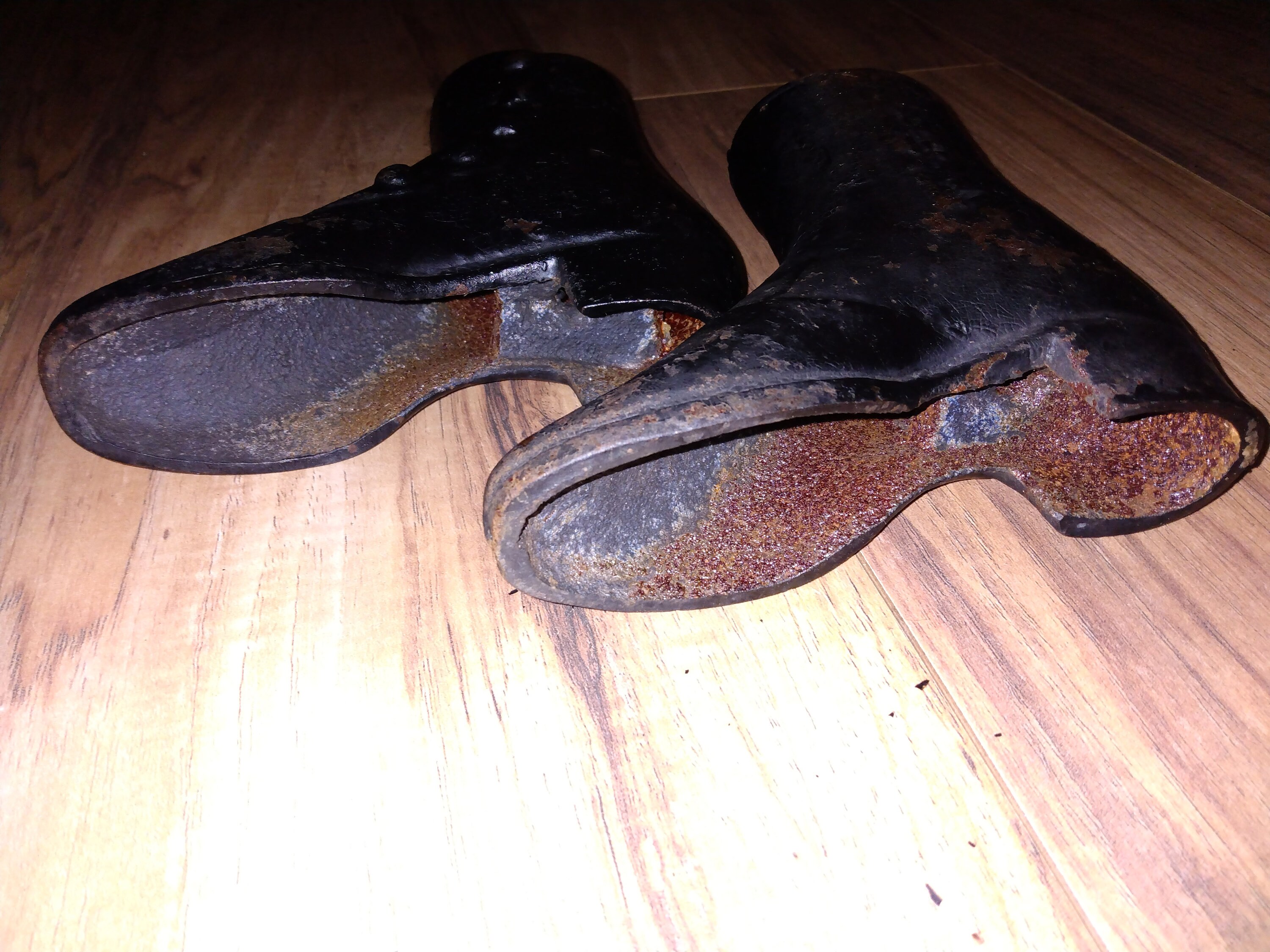 Cas Iron Boot Pair of Antique Cast Iron Victorian Boots - Etsy