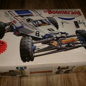 Vintage Tamiya Boomerang 1/10 5855 RC Buggy With Box and Manuals